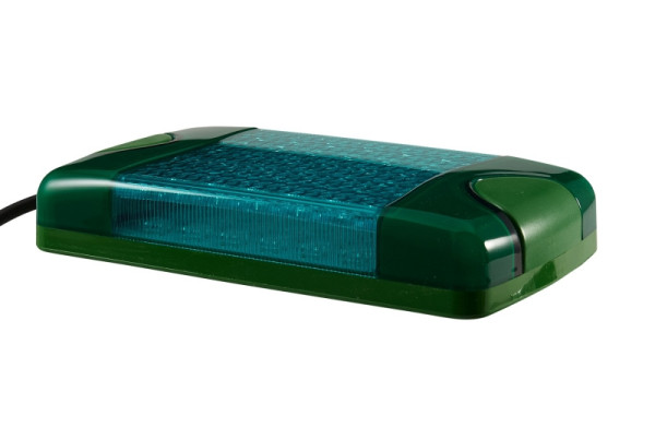 HELLA LED-Blitz-Kennleuchte, Multi F Duraled, 12/24V, grün, Schraubanschluss/Anbau, Kabel: 2580mm, 2XD 965 429-031