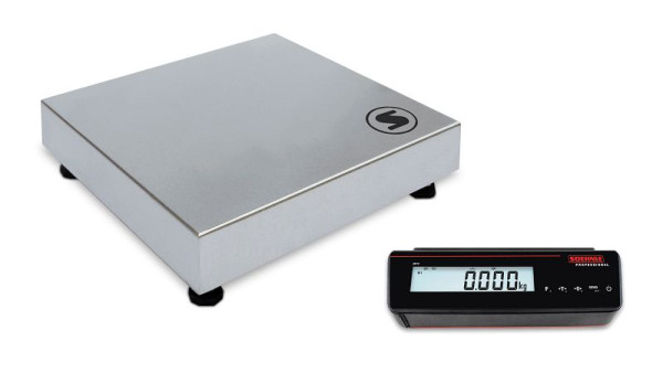 Soehnle Tischwaage hochauflösend mit Terminal 3810, Höchstlast: 60kg, Ziffernschritt: 2g, 400x300mm, IP42, 9561.05.040