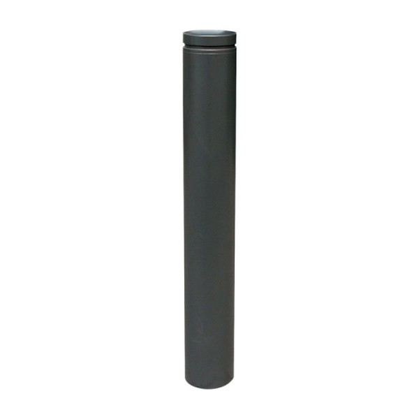 Stein HGS Stilpoller Ø 152 mm mit Zierring, mit Dreikantverschluss, DIN 3223/Schließung unten, weiß mit roten Leuchtstreifen, 1 Öse, 40155fbsonder-rw-1
