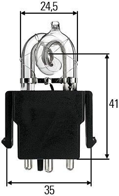 HELLA Glühlampe - X1 - 12/24V - 25W, 8GS 859 634-011, 4082300784114