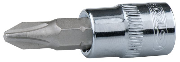 KS Tools 1/4" CHROMEplus Bit-Stecknuss, PH1, 918.1468, 4042146079430