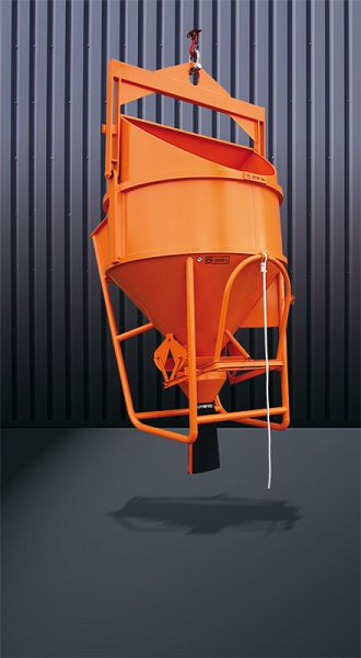 Eichinger Betonsilo 1018.1, 150l, Bügel, Hebelverschluss, Auslauf Ø 150 mm, liegende Form, 10180110360000