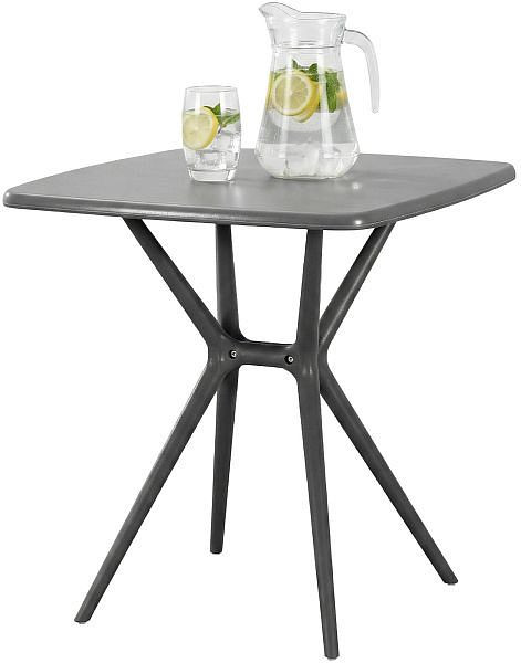 CLP Tisch Becky eckig 72 x 72 cm, dunkelgrau, 327030