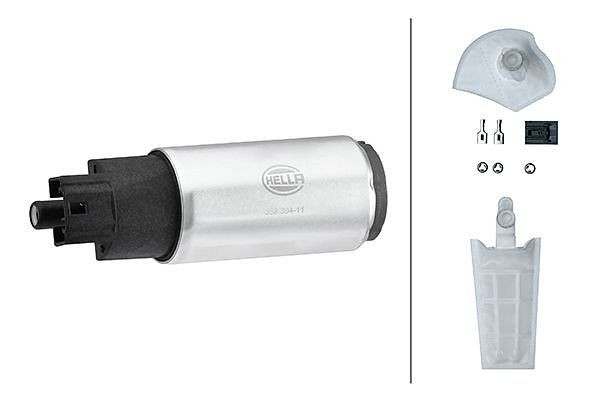 HELLA Kraftstoffpumpe, elektrisch, 2-polig, mit Zubehör/ohne Dichtung, mit Filter, 8TF 358 304-111