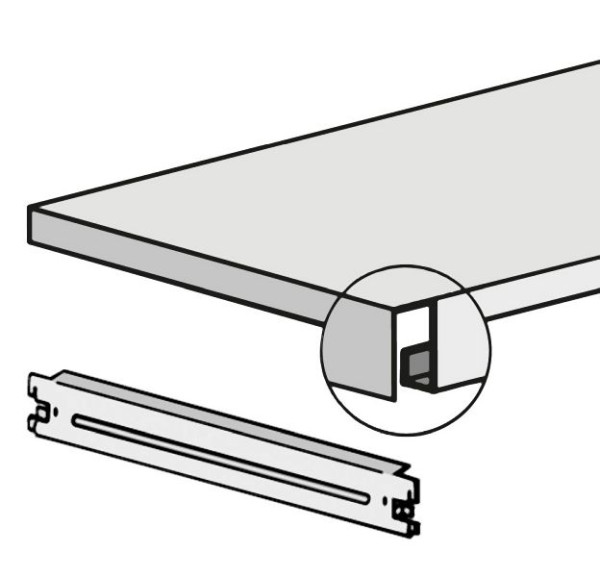 hofe Zusatzboden mit 2 Auflagetraversen, verzinkt, Fachlast 200kg pro Boden, 400 x 1025 mm, Z10254/75470