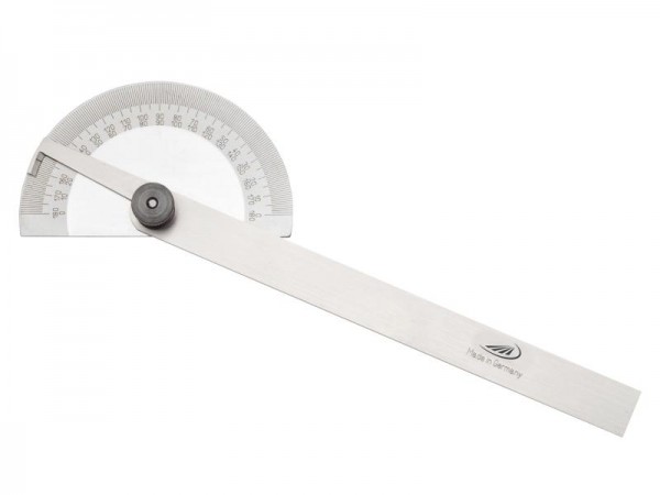 HELIOS PREISSER Gradmesser, mit runder Platte, Schenkellänge 150 mm, 413301