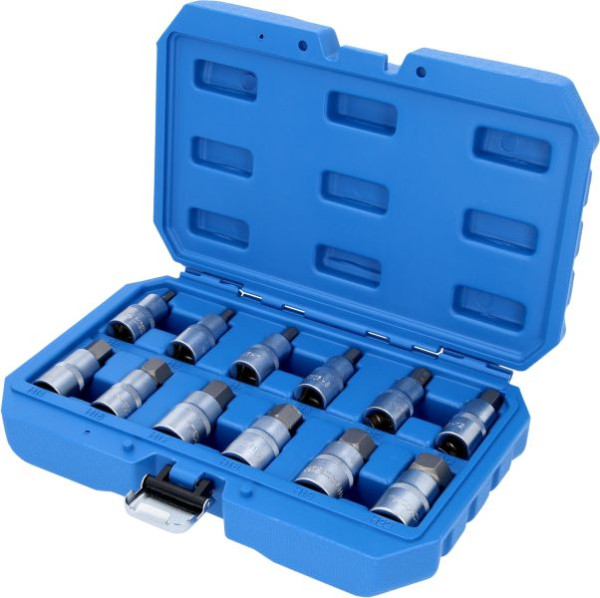 Brilliant Tools 1/2" Innensechskant Bit-Stecknuss-Satz, 12-teilig, 5 - 22 mm, BT022012