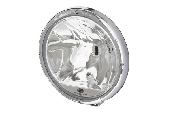 HELLA Halogen-Fernscheinwerfer, Rallye 3003, 12/24V, rund, Referenz: 50, geschraubt, E1 3099/ECE-R7/ECE-R112, rechts/links, chrom, 1F8 009 797-341