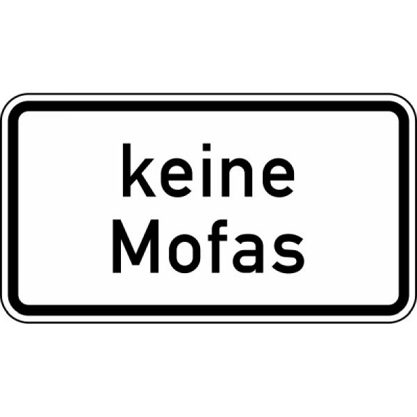 Stein HGS Keine Mofas Nr. 1012-33, 420 x 231 mm, Alform, RA1, 1012-33-112
