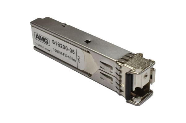 AMG Systems SFP, 1Gb/s, Einfaser, Multimode, 500m Reichweite (Tx: 1550 nm, Rx: 1310 nm), SFP-MM-1G-BX05-55