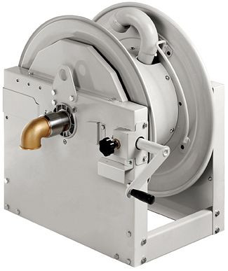 Ebinger Schlauchaufroller HMI 700, Gehäuse Stahl, Schlauch max. 25m - 2" (63mm AD), 20bar/ 90°C (Wasser-Druckluft), 6.700.130.410