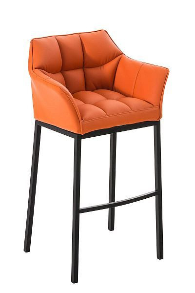 CLP Barhocker Damaso B mit 4-Fuß Gestell, orange, 101682009
