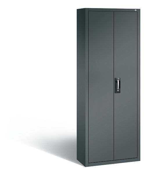 C+P Magazinschrank Serie 13, H1980xB700xT300mm, Farbe: Anthrazitgrau, Muldengriff, 133113A21 S10021