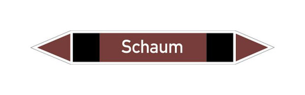 Schilder Klar Rohrleitungskennzeichen Schaum, 187x26 mm Folie selbstklebend, 101671/61