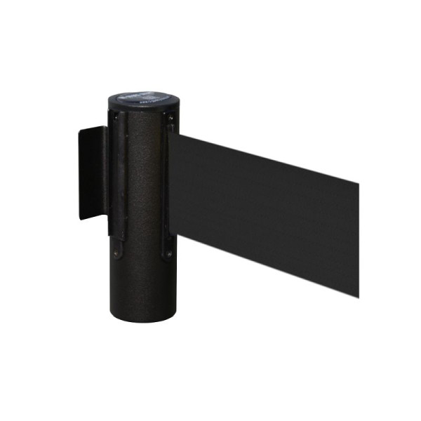 Stein HGS Wandgurtkassette 'P-Line 46' aus Metall, schwarz, breites Band, schwarz, 3,8 m, 65866.0006