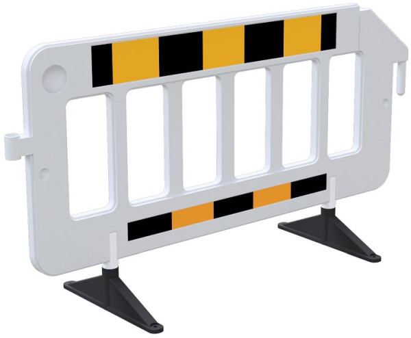 Schake Absperrgitter 2,00 m, - gelber Zaunkörper - retrorefektierende Folie Typ RA1/A, gellb / schwarz, 33321KDRF-G
