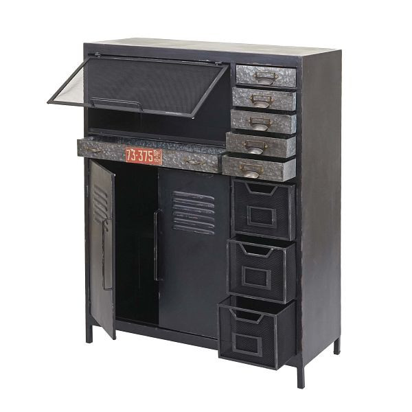 Mendler Apothekerkommode HWC-F32, Schubladenschrank Sideboard, Industriedesign 115x89x35cm, 69520