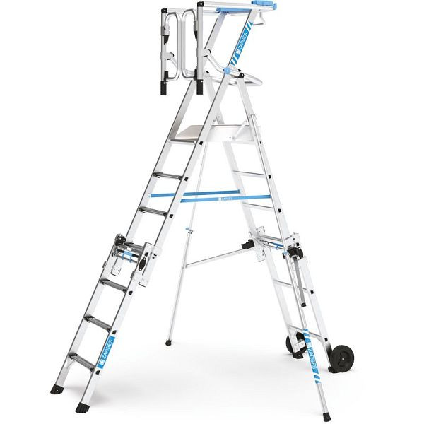 ZARGES ZAP Masterflex Plus S - Teleskop-Plattformleiter 7 Stufen, Stufentiefe: 60 mm, 41157