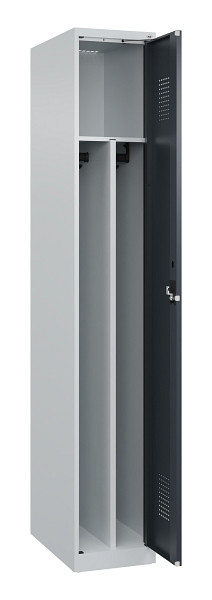 C+P Spind Evolo PLUS, 1 Abteil, 1850x300x500mm, 7035/7016, Verschluss Zylinderschloss, 049000-10F S10039