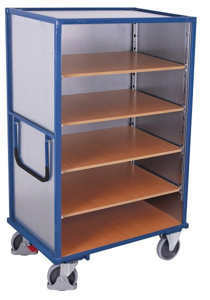 VARIOfit Etagenwagen fest verschweißt, 1.115x730x1.810mm, RAL 5010 enzianblau, Ladefläche: 1.000x660mm, sw-700.412