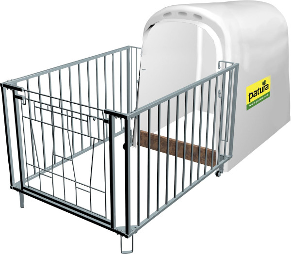 Patura Kälberhütte Comfort mit Umzäunung, mit Plastikschwelle, 361120