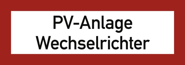 Moedel PV-Anlage Wechselrichter, Folie, 210x74 mm, 107059