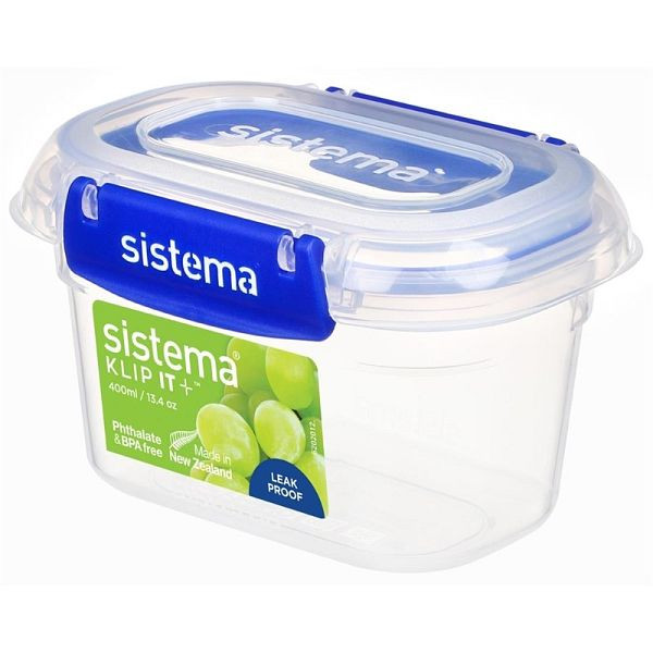 Sistema Klip-it Vorratsbehälter 400ml, einfach zu verschließende Clips für eine sichere Versiegelung, CH248
