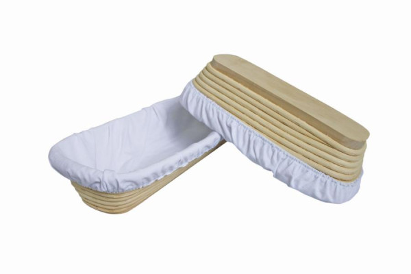 Schneider Gärtücher für rechteckige Gärkörbe 14x42 cm, Material: 95 % Baumwolle, 5 % Elastomer, 201906