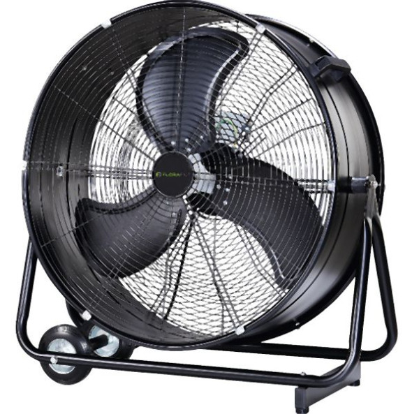 Florafilt Trommelventilator FDR D60f, Durchmesser 60 Zoll, fahrbar, schwarz, Hochleistungsmodell, 45001