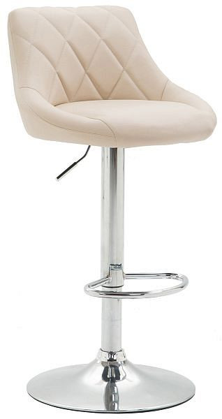 CLP Barhocker Lazio Kunstleder chrom, creme, 102287004