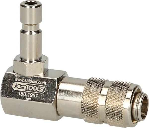 KS Tools Kühlsystem-Bajonettadapter, 90° abgewinkelt, 150.1957