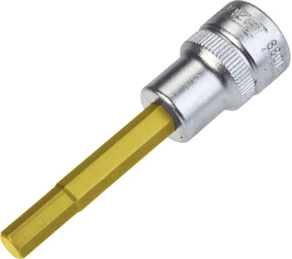 Hazet Schraubendreher-Steckschlüsseleinsatz, Vierkant hohl 10 mm (3/8 Zoll), Innen-Sechskant Profil, 7/32 ", 8801A-7/32