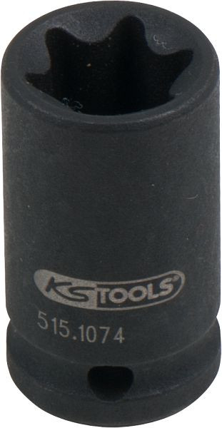 KS Tools 1/4" Torx-E-Kraft-Stecknuss, kurz, E12, 515.1074