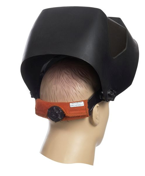 ELMAG Stirnschweißband waschbar WELDAS 20-3300V, SWATSOpad®' braun zu Kopfband Rückseite, mit Klettverschluss, Länge: 14 cm (2 Stück), 55404