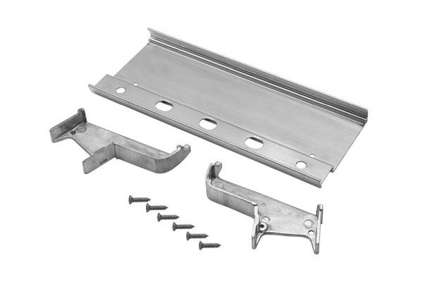 HYMER Ersatzteilset Ablageschale für Plattformleitern, 1 Schalenprofil + 1 Guss teil rechts + 1 Guss teil links inkl. Befestigungsmaterial, 0055371