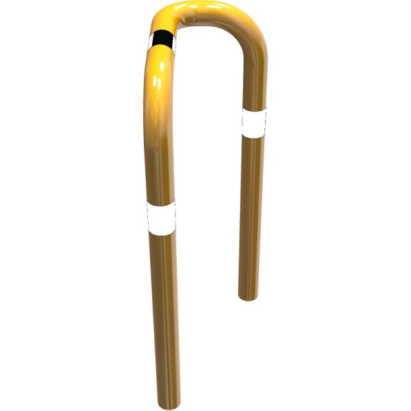 Stein HGS Rammschutzbügel -Solid- einseitig, vertiefte Ausführung, 650mm/ rechts, zum Einbetonieren, 477.76bg