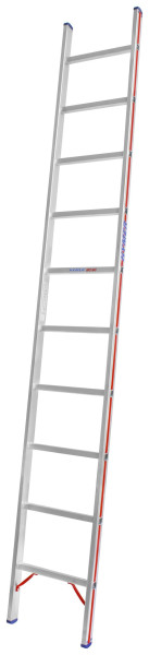 HYMER Sprossenanlegeleiter, 10 Sprossen, Länge 3,00 m, 601110