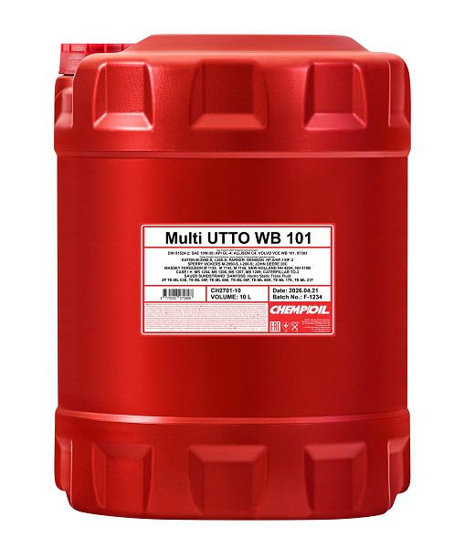 CHEMPIOIL Traktoröl 2701 Multi UTTO WB 101, VE: 10 l, CH2701-10
