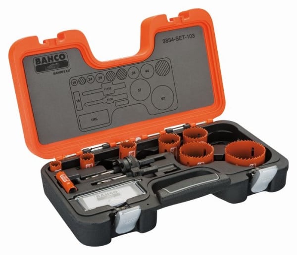 Bahco Lochsägen-Satz, 11-teilig, 3834-SET-103, 7314150134908