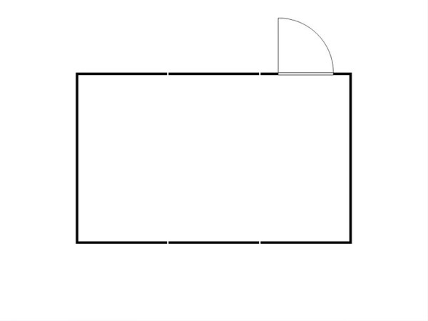 FLADAFI Materialcontainer-Kombination MC 1460, verzinkt, zerlegt, Holzfußboden, mit Einflügeltür auf der 6 m Seite, F14600104