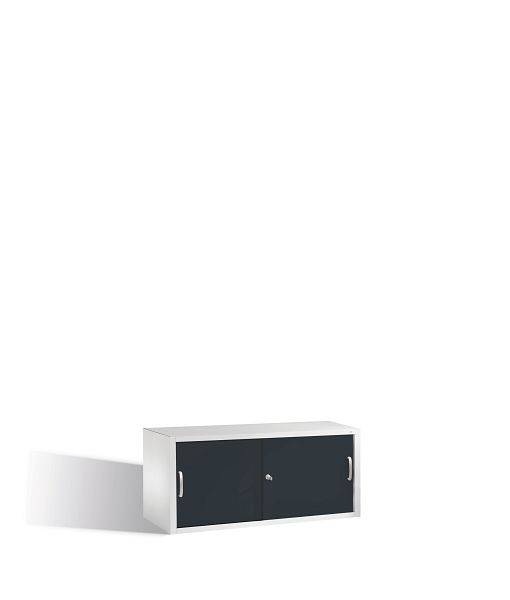 C+P Aufsatzschrank Acurado, H500xB1200xT500mm, Farbe: Lichtblau / Rubinrot, Bügelgriff, 1 OH, 2054-00 S10061