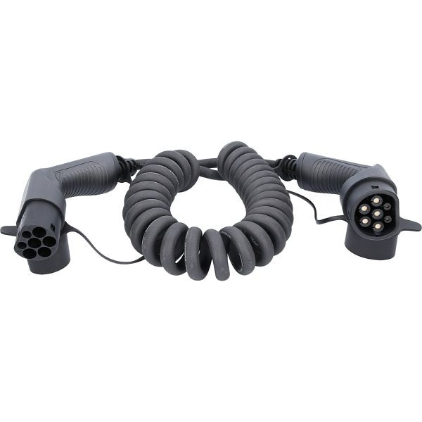 KS Tools Ladekabel, spiral, Typ 2 / Typ 2 11 kw, 400 v, 16 a, 5 Meter, 117.7365
