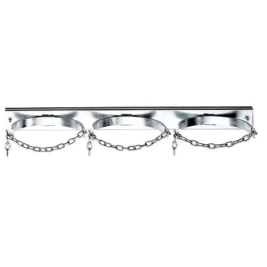 ELMAG Gasflaschenwandhalterung mit Kettensicherung, für 3 Flaschen Ø 140mm, passend für 10 Liter, 57195