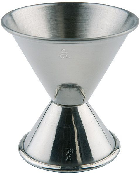 APS Barmaß, Ø 6 / 5 cm, Höhe: 6 cm, Edelstahl, hochglanzpoliert, Volumen: 2 / 4 cl, 93116