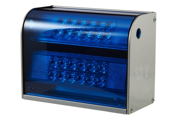 HELLA Warnleuchte, C-LED, 12V, blau, Einbau, hinten, 2XD 009 475-031