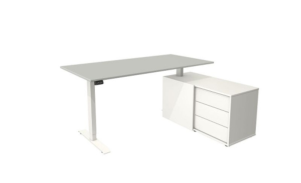 Kerkmann Komplettarbeitsplatz Move 1, Weiß/lichtgrau, 10216011