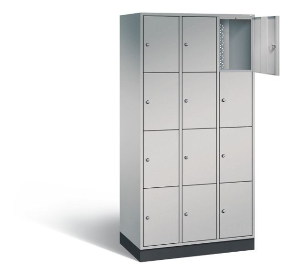 C+P Schließfachschrank Intro, H1950xB920xT490mm, Farbe: Weißaluminium, 8470-301 S10031
