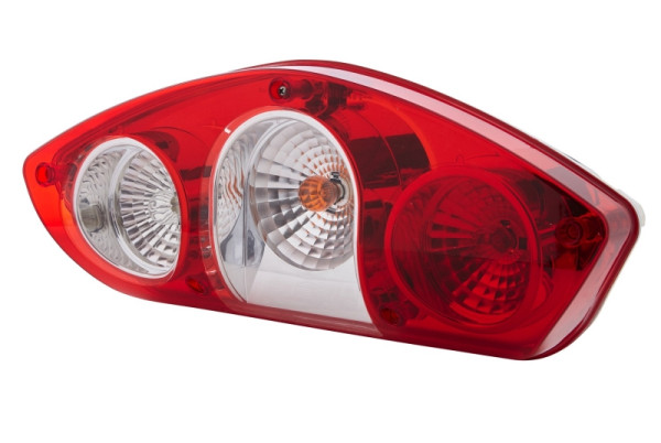 HELLA Heckleuchte, Caraluna Vertical, Glühlampe, 12V, Einbau/geschraubt, ECE, Lichtscheibenfarbe: rot/glasklar, rechts, 2SK 343 440-027