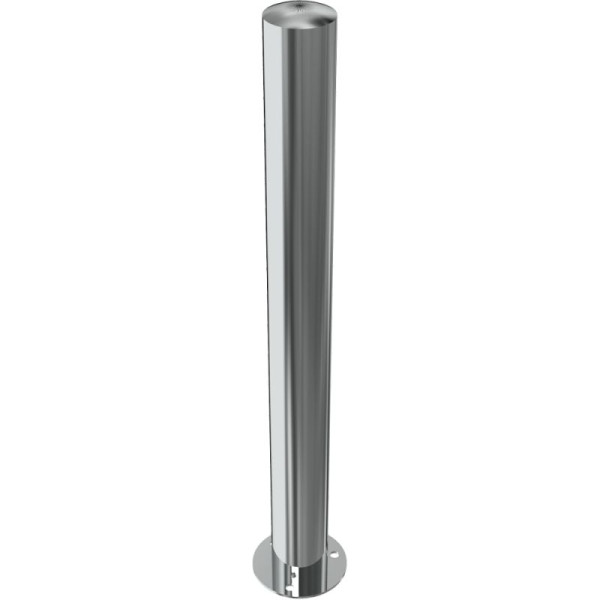 Stein HGS Absperrpfosten -Bollard-, feststehend, zum Aufdübeln, mit Bodenplatte Ø 150mm, keine Ösen, Durchmesser: Ø 89 mm, 4089p