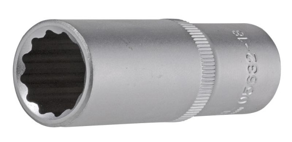 SW-Stahl Steckschlüsseleinsatz, 1/2", Zwölfkant, 18 mm, tief, 05632-18SB